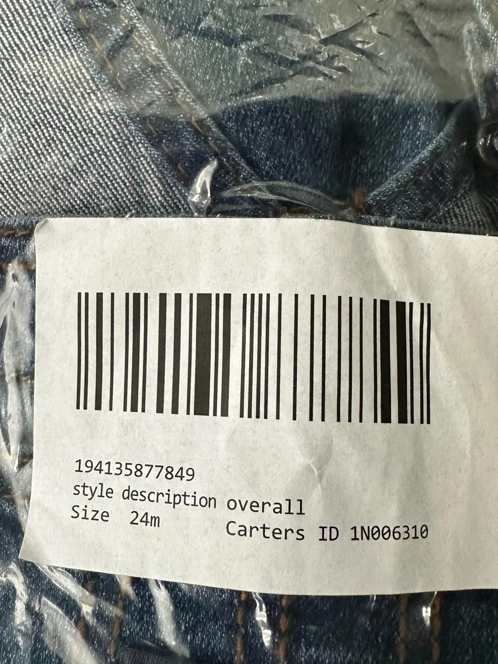 OshKosh B'gosh Dark Blue Denim Overalls (24M)